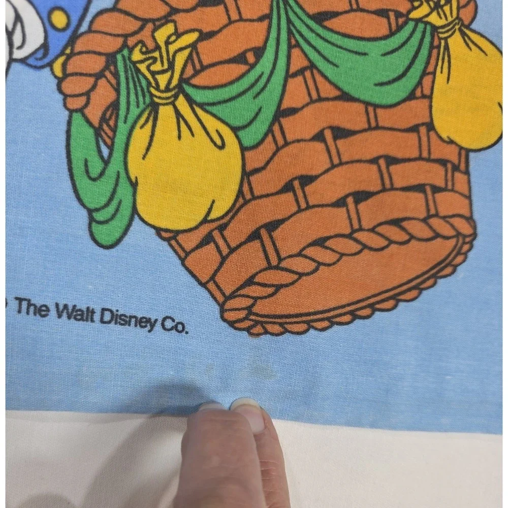 Vintage Sears Disney Mickey Minnie Pillowcase Set USA‎ Made 90s Balloon Clouds